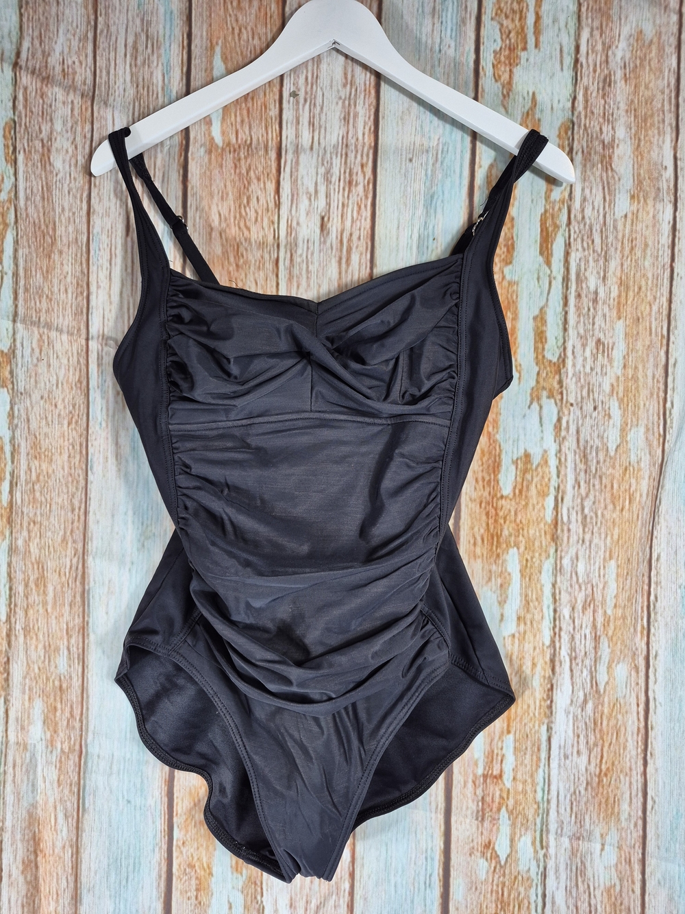 Miraclesuit Black One-Piece Ruched Swimsuit
